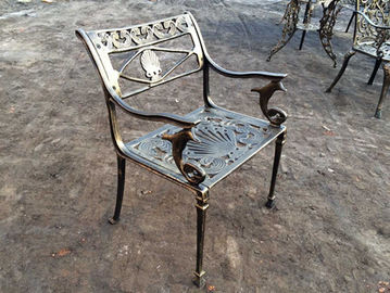 Arrabio del estilo francés fuera de la tabla y del bronce antiguo de las sillas para el parque