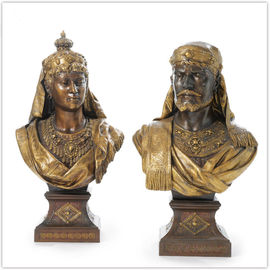Estatuas modificadas para requisitos particulares del arrabio de la antigüedad del arte popular/estatuas del jardín del bronce