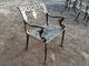 Arrabio del estilo francés fuera de la tabla y del bronce antiguo de las sillas para el parque