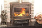 Estufa victoriana del arte de la chimenea del arrabio de la eficacia alta con la chimenea
