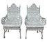 Extremo de aluminio de la tabla del jardín de la decoración europea clásica del arrabio y de la tabla de la silla