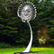 Acero inoxidable del jardín al aire libre moderno famoso del arte del metal escultura del viento del diámetro de 2 M