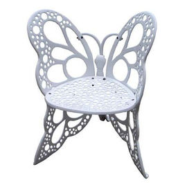 Solas sillas del hierro labrado de la mariposa y impermeable del OEM de la tabla de círculo
