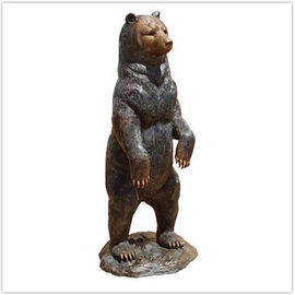 Ornamentos clásicos del jardín del arrabio/estatuas al aire libre del oso del metal