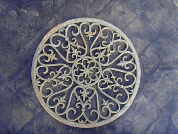 Estera decorativa al aire libre durable de la entrada del metal de las esteras de puerta del hierro del arte del metal