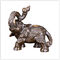 El carácter adorna la estatua de bronce antigua del elefante para el hogar/el jardín